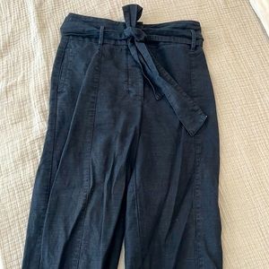 Aritzia Linen Tie Front Pants